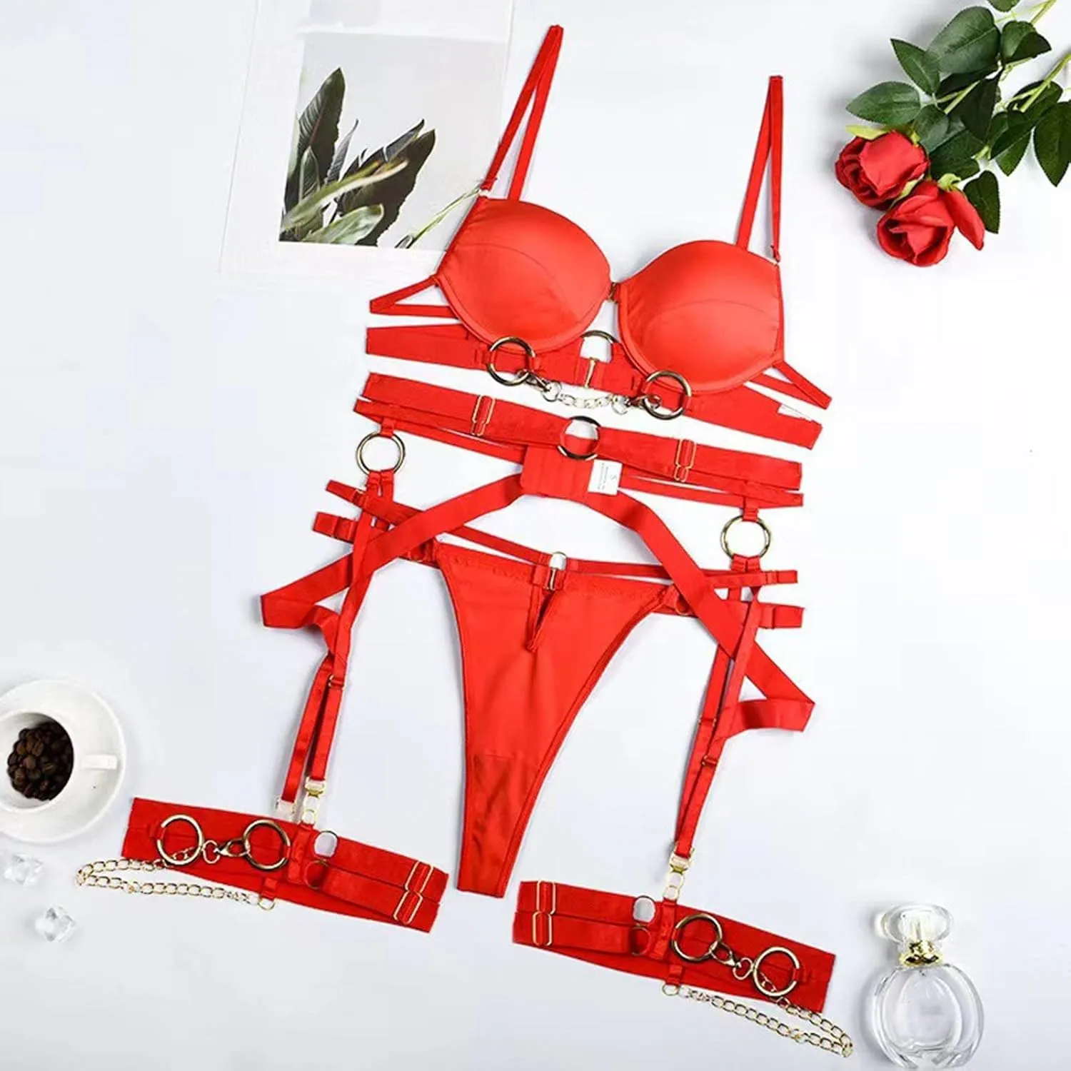 Lingerie Lace Set Lace Bralette And Panty Set StrappyLace Lingerie SexyLingerie for WomenLace