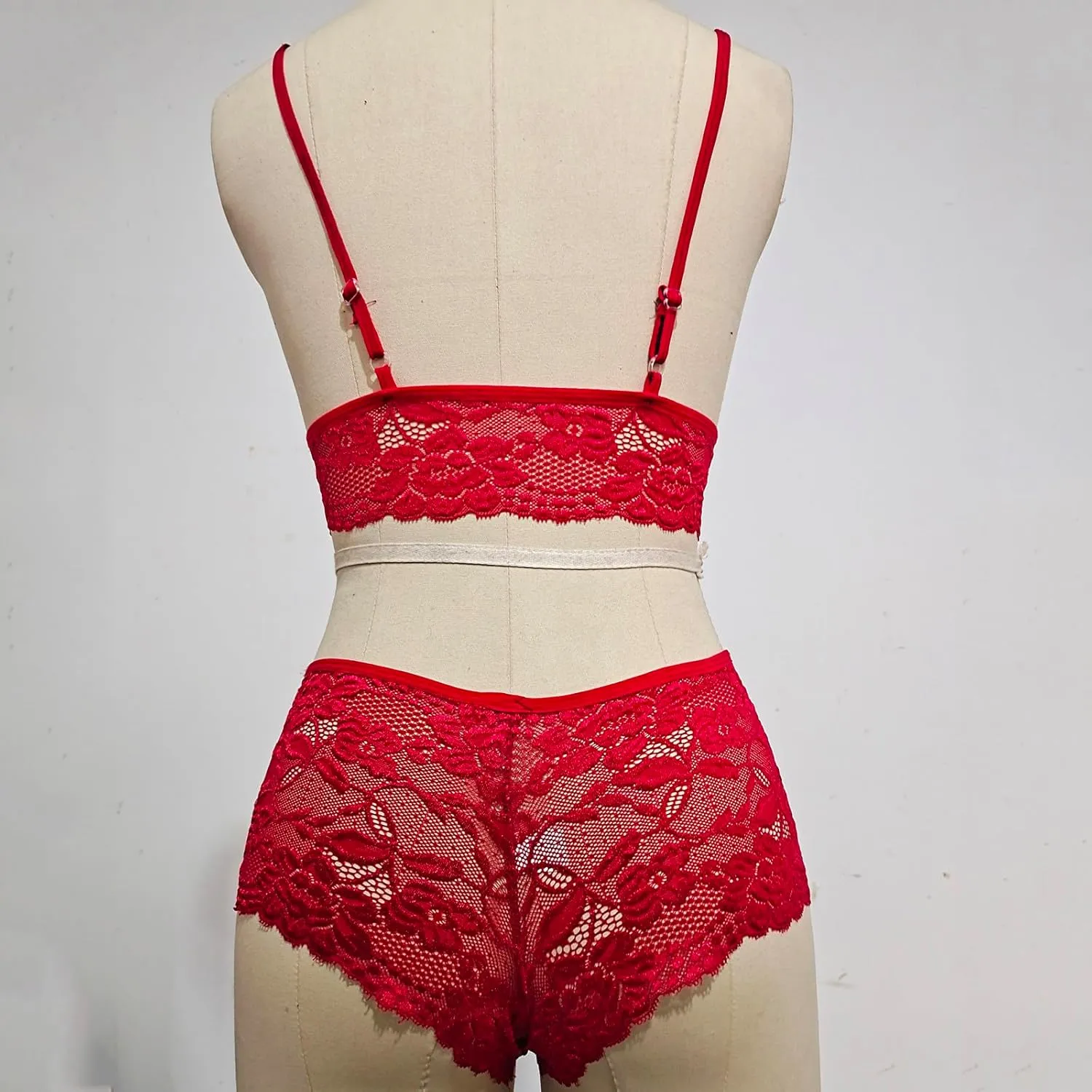 Lingerie Sets Bralette Plus Floral Piece Underwear Women Size Corset Lace Two Bra