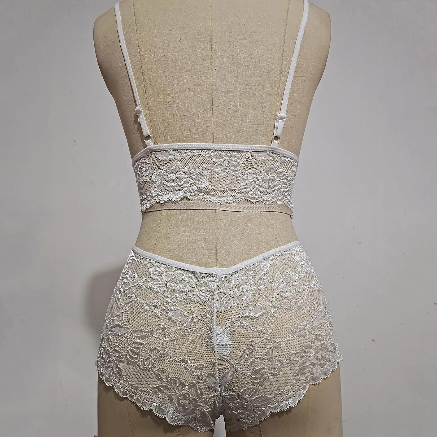 Lingerie Sets Bralette Plus Floral Piece Underwear Women Size Corset Lace Two Bra