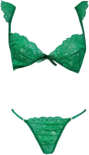 Lingerie Sets Bralette Underwear Set Women Sleepwear Lace Bra with Thong Sexy Brief