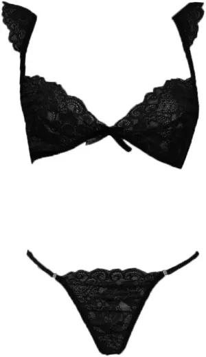 Lingerie Sets Bralette Underwear Set Women Sleepwear Lace Bra with Thong Sexy Brief