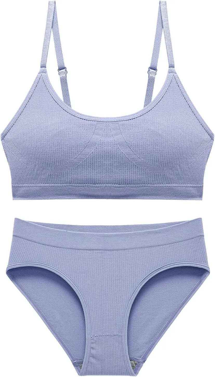 Lingerie Sets for Women Sexy 2 Piece Solid Bralette and Set Sexy Bra and Panty Sets 2 Piece Lace Babydoll
