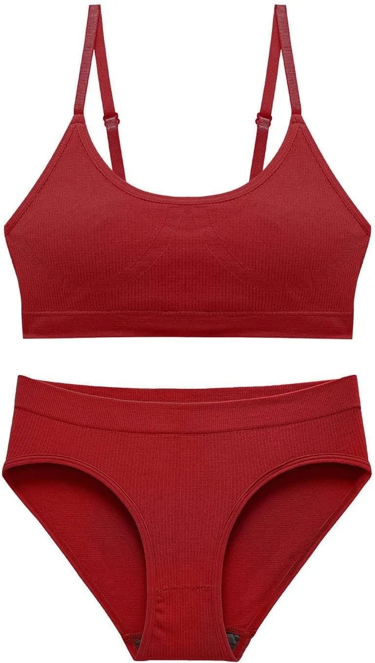 Lingerie Sets for Women Sexy 2 Piece Solid Bralette and Set Sexy Bra and Panty Sets 2 Piece Lace Babydoll