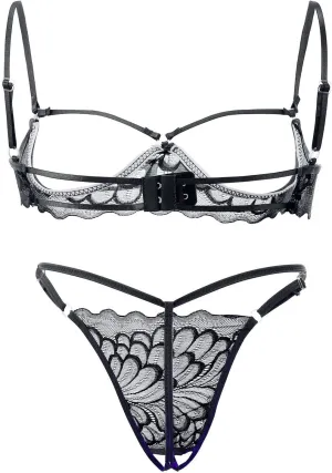 Lingerie Sets for Women Sexy 2 Piece Underwear Lingerie Sleepwear Lace Bra and Panty Sets Bralette Set