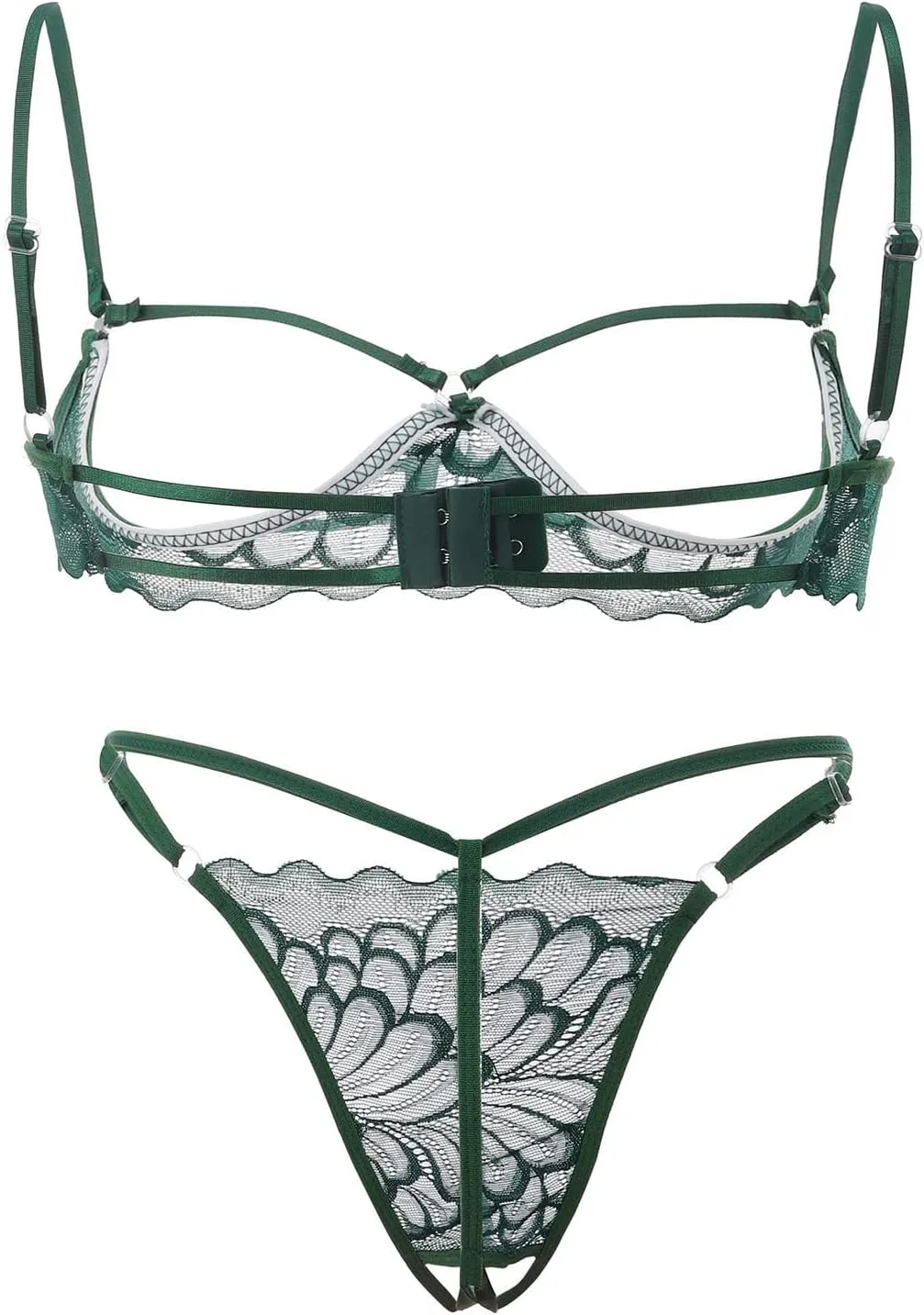 Lingerie Sets for Women Sexy 2 Piece Underwear Lingerie Sleepwear Lace Bra and Panty Sets Bralette Set