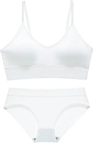 Lingerie Sets for Women Sexy Modern Bralette and Bikini for Eyelash Lace Mesh Bra and Panty Set Push Up Strap Bralette