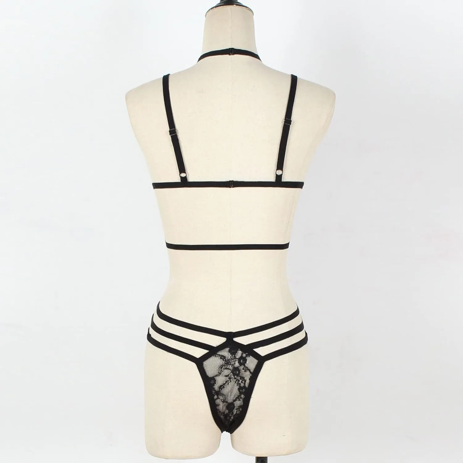 Lingerie Sets for Women Sexy Women Set Lace Bralette and Panty Set Strappy Lace