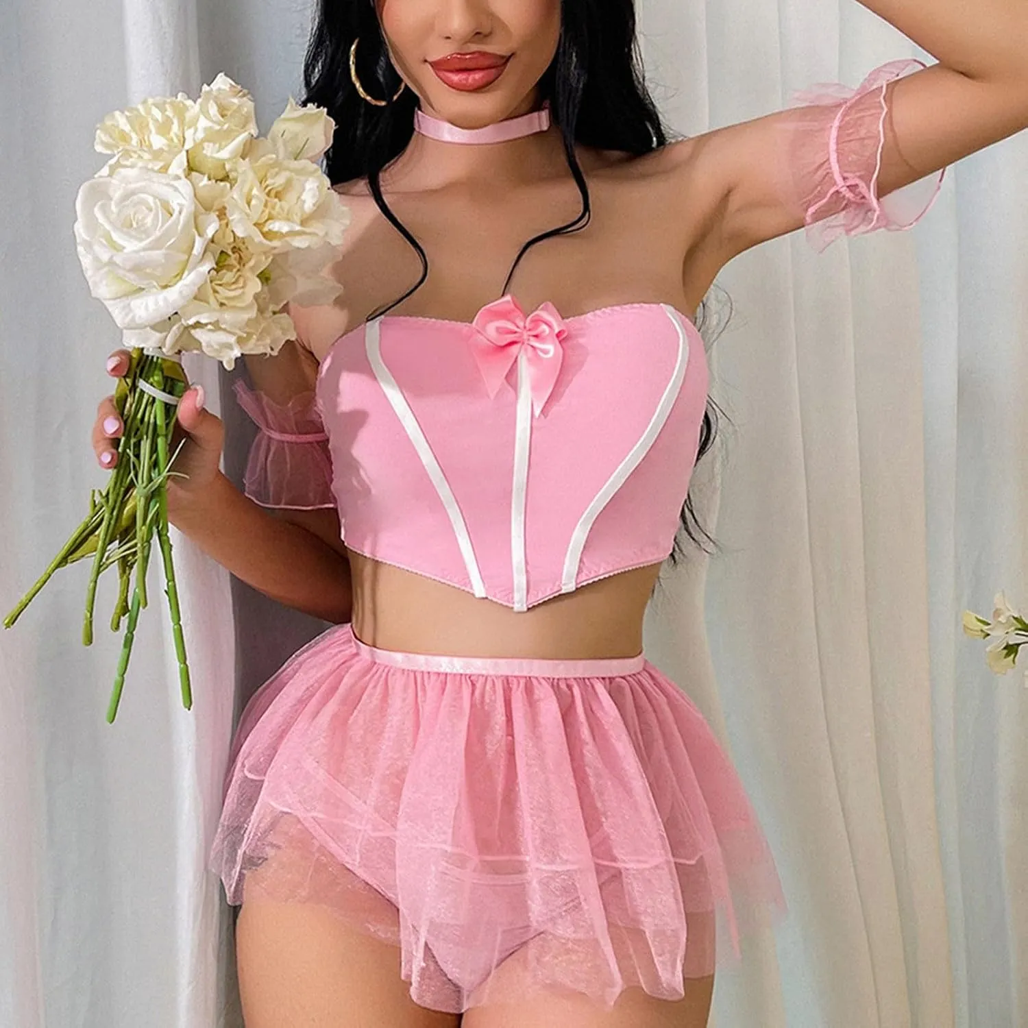 Lingerie Sets for Women Sexy Womens Set Lace Bralette and Panty Set Strappy Lace Underwear Plus Size