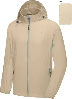 Little Donkey Andy Mens Sun Protection Breathable Jacket UPF 50 , Lightweight Summer Shirts Packable for Running Hiking