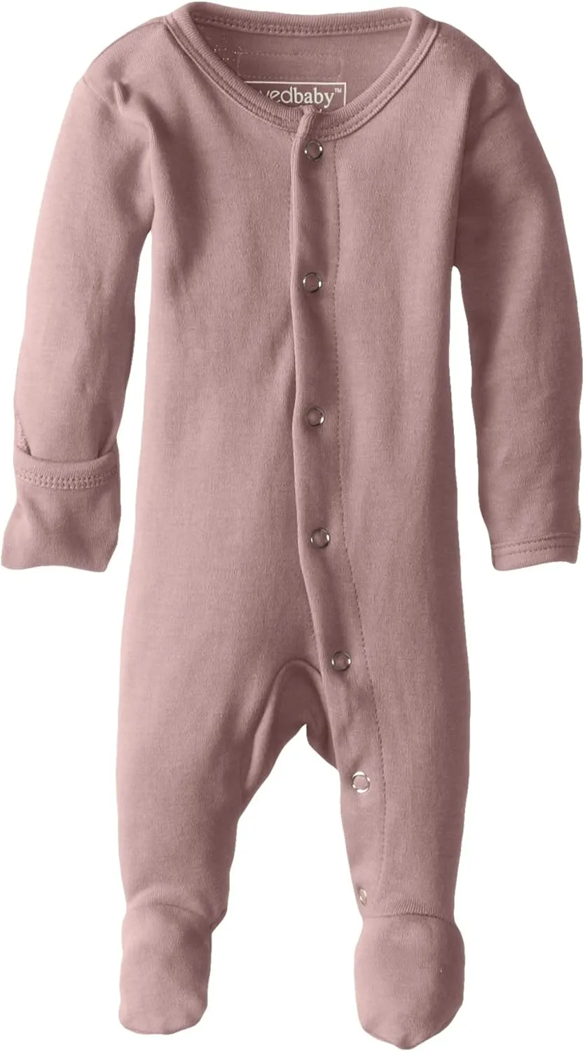 L'ovedbaby baby-girls Organic Baby Snap Footie