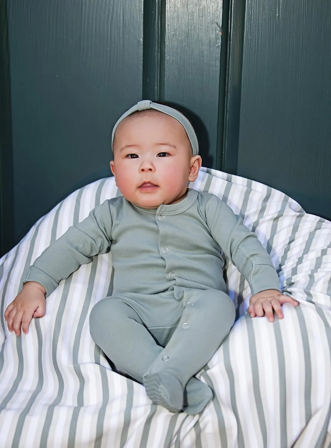 L'ovedbaby baby-girls Organic Baby Snap Footie