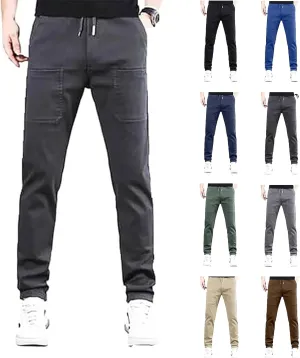 Male Stretch Cargo Pants Men,Mens Pants Multipants Breathable Comfy High Stretch Multi-Pocket Durable Cargo Pants