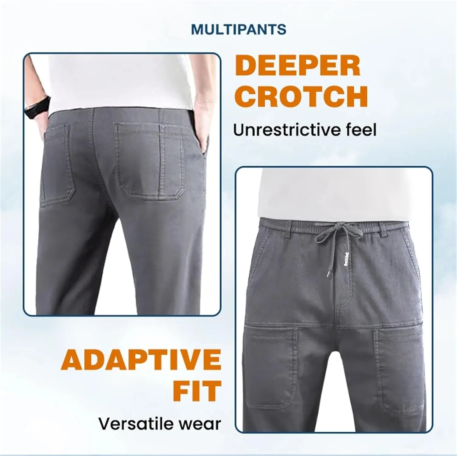 Manzera Stretch Cargo Pants, Multipants - High Stretch Multi-Pocket Cargo Pants,Hiking Pants for Men
