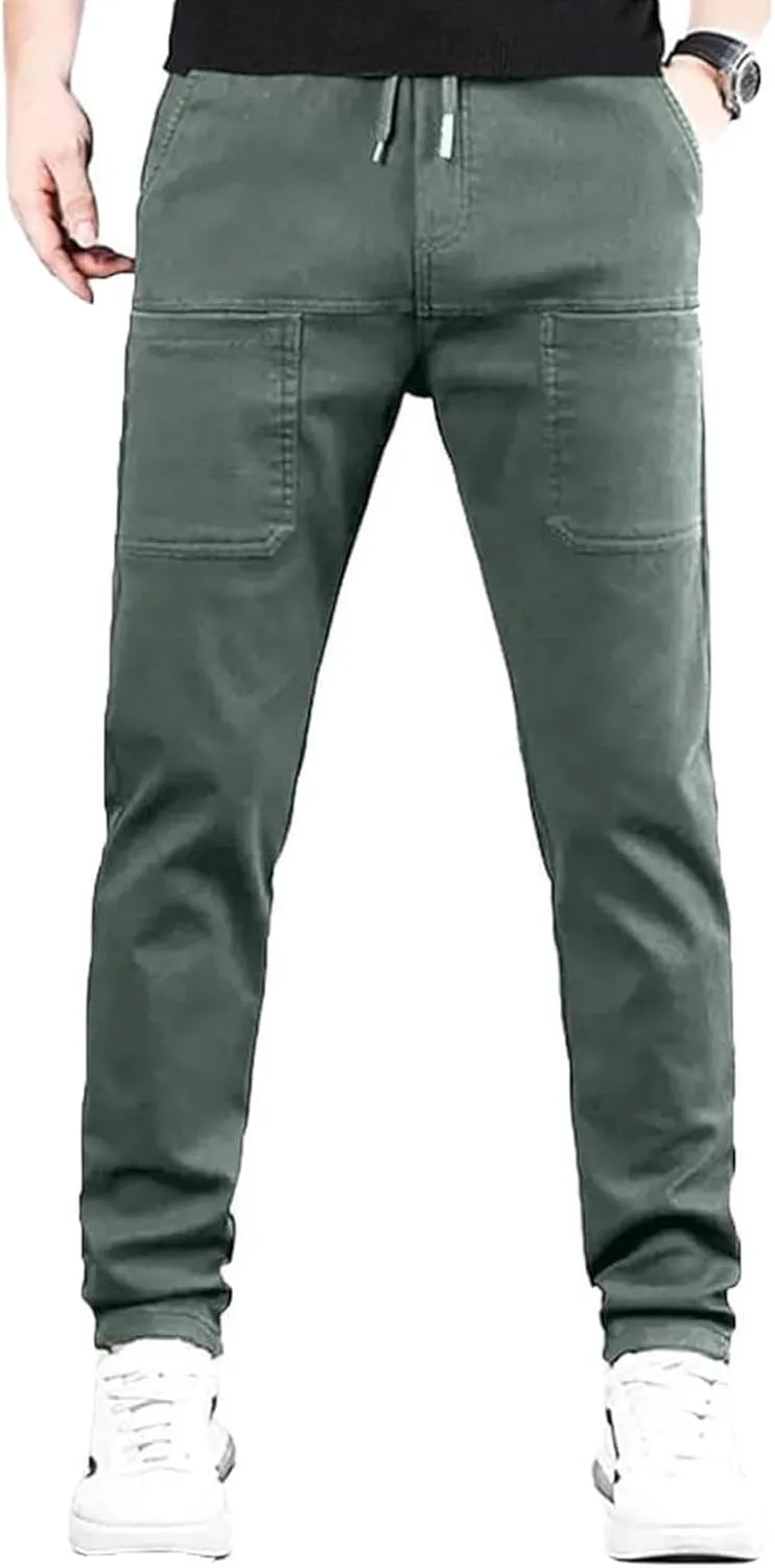 Mencomfy Cargo Pants, Men's Multipants - High Stretch Multi-Pocket Durable Cargo Pants, Manzera Stretch Cargopants Long