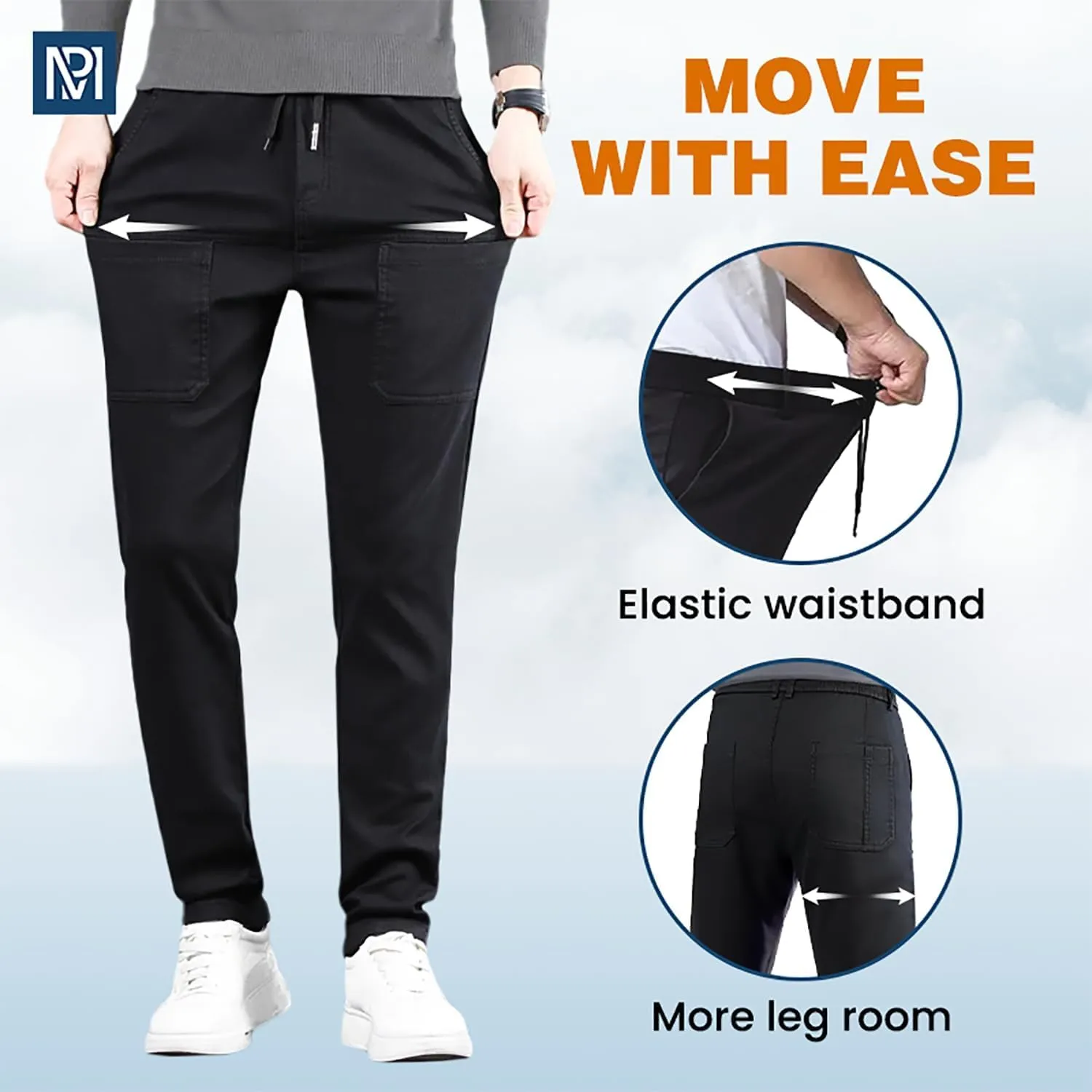 Mencomfy Cargo Pants, Men's Multipants - High Stretch Multi-Pocket Durable Cargo Pants, Manzera Stretch Cargopants Long