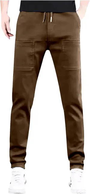 Mencomfy Cargo Pants Multipants - High Stretch Multi-Pocket Durable Cargo Pants Comfort Fit Stretch Cargo Pant