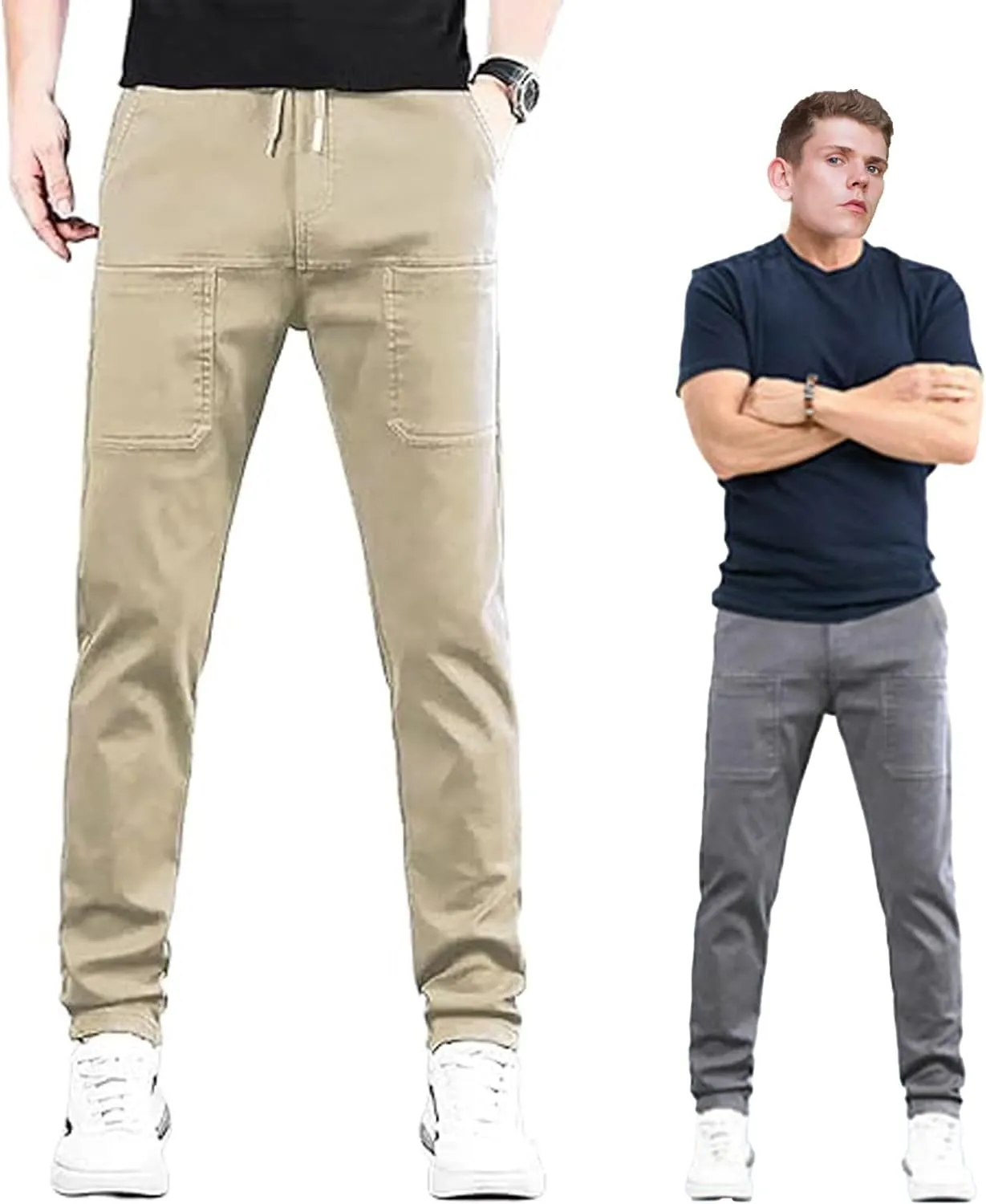 Mencomfy Cargo Pants, MultiPants - High Stretch Multi-Pocket Durable Cargo Pants, Manzera Stretch Carg o Pant
