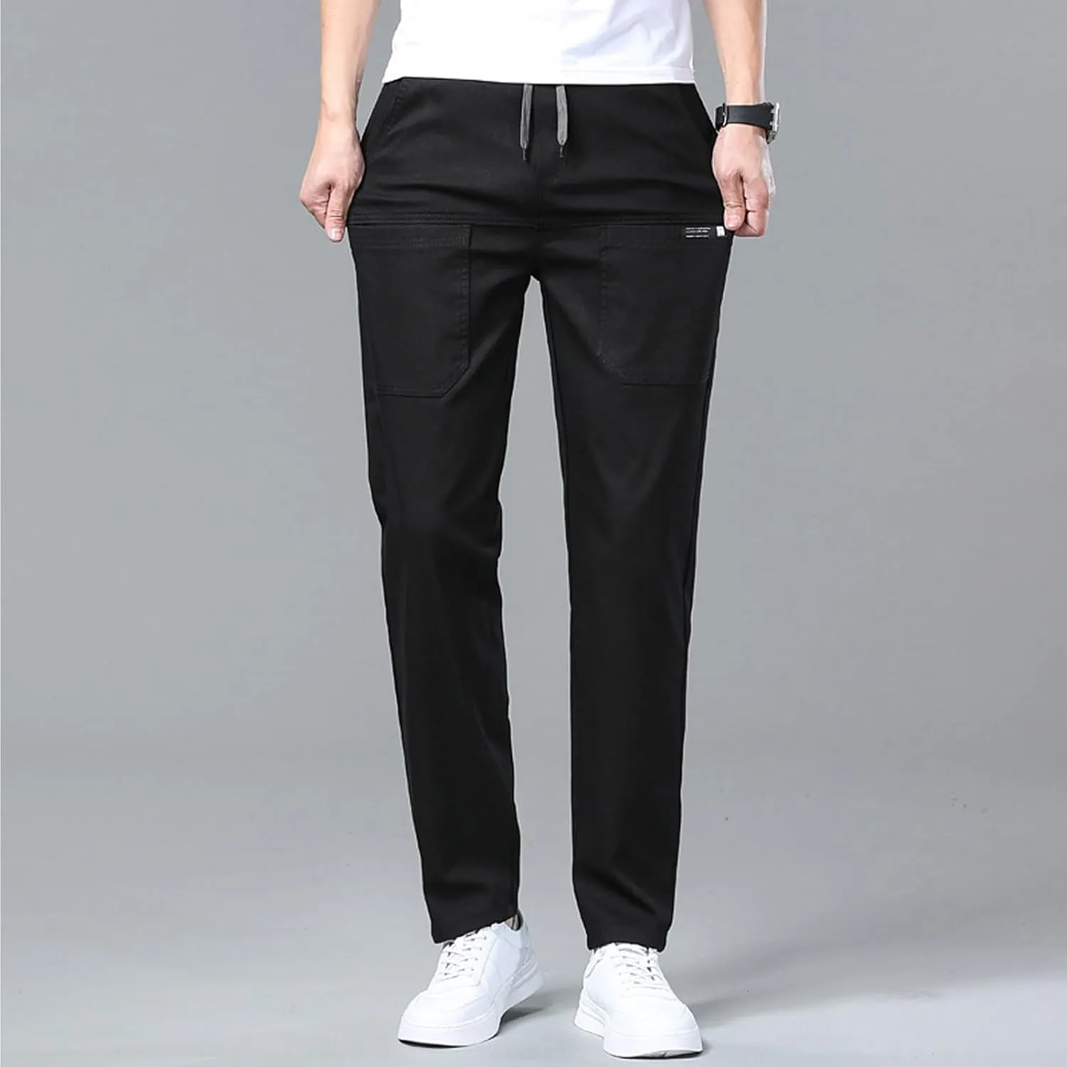 Mencomfy Cargo Pants, MultiPants - High Stretch Multi-Pocket Durable Cargo Pants, Silm Fit Stretch Pant for Men