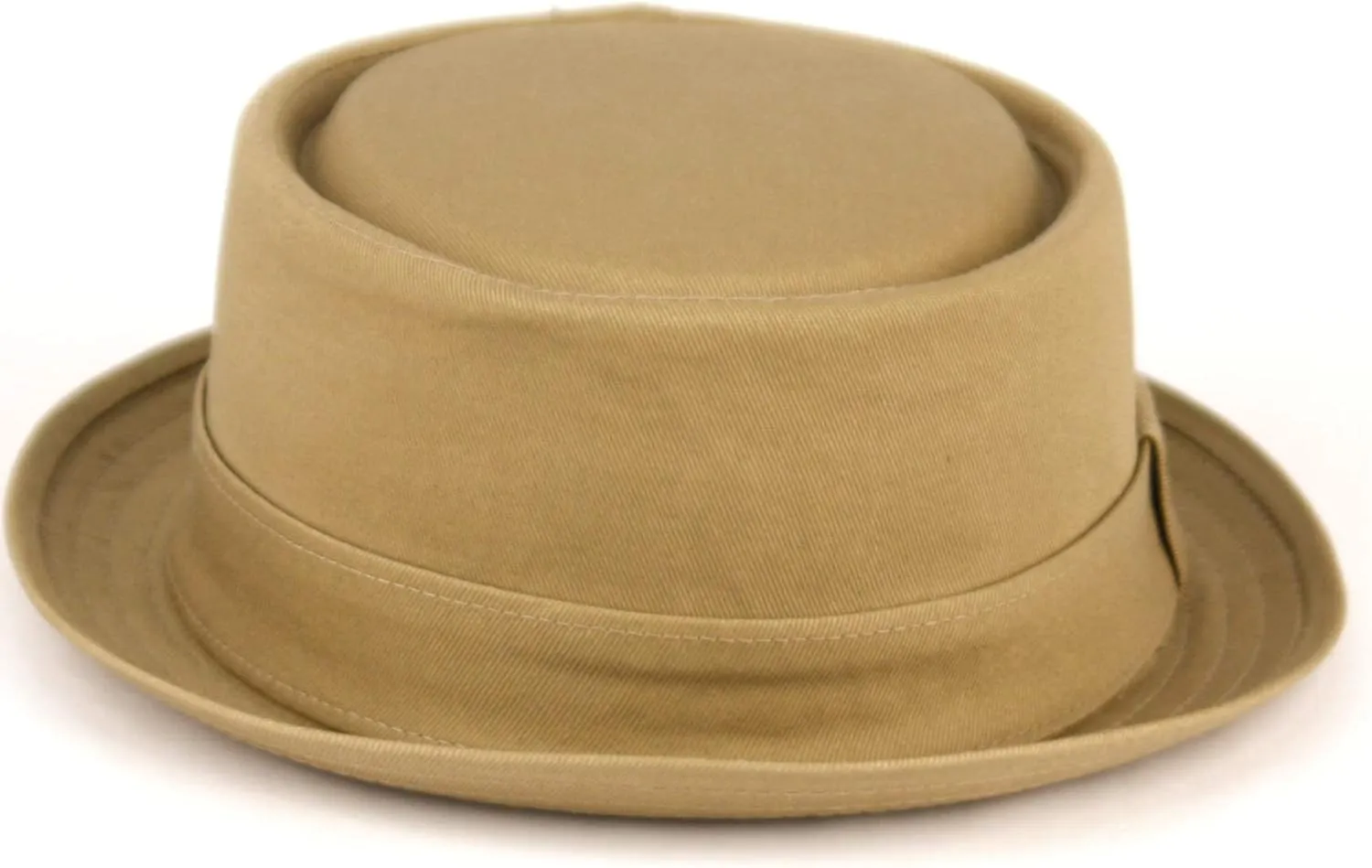 Men's Everyday Cotton All Season Porkpie Boater Derby Fedora Sun Hat