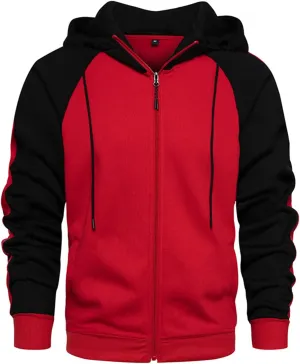 Men's Full Zip Sweatshirt Casual Camouflage Sports Sweatshirt Long Sleeve Zipper Hooded Jacket Coat