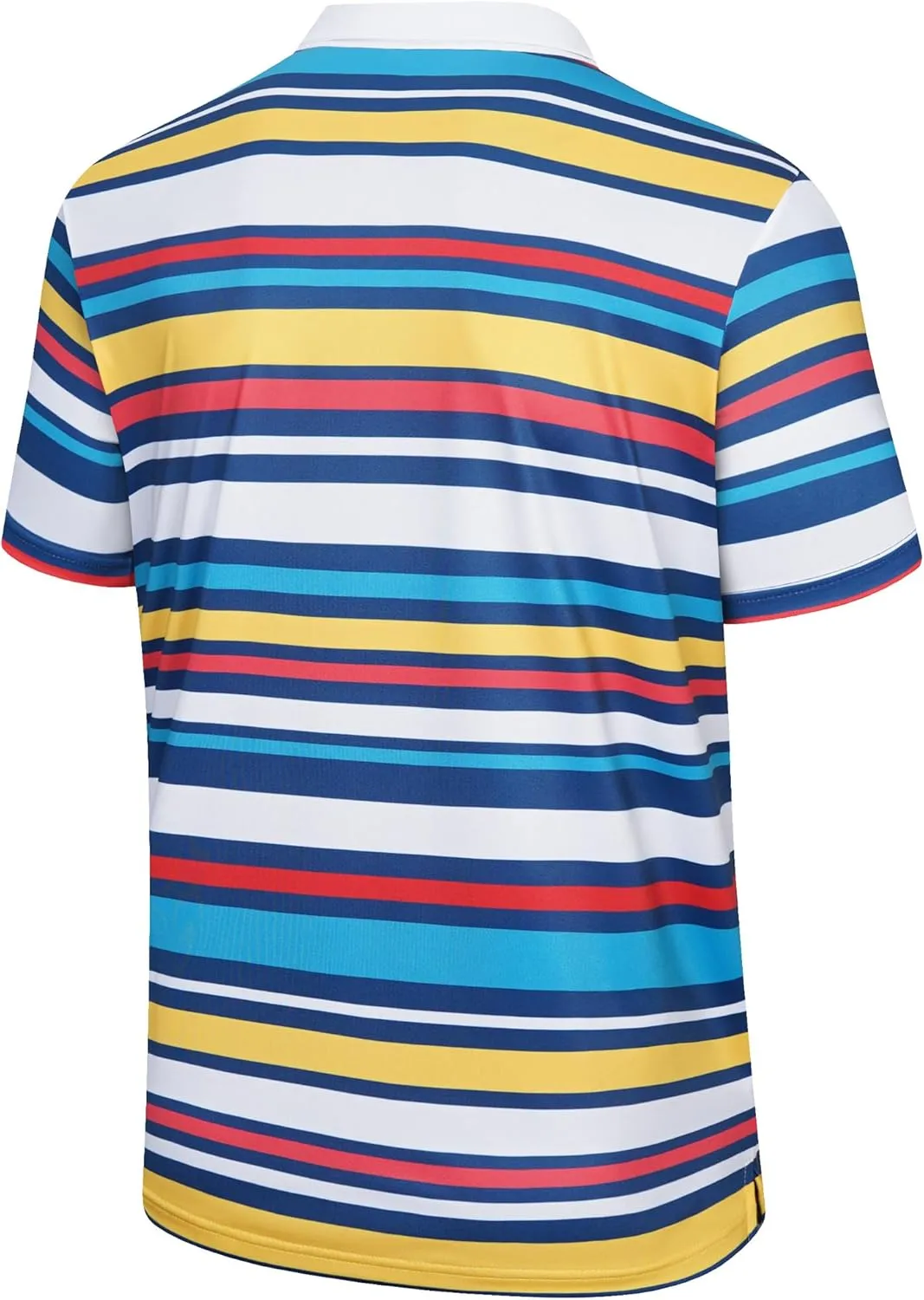 Men's Golf Shirts-Moisture Wicking Dry Fit Performance Recycled Polo Short Sleeve for Bussiness Casual Tennis