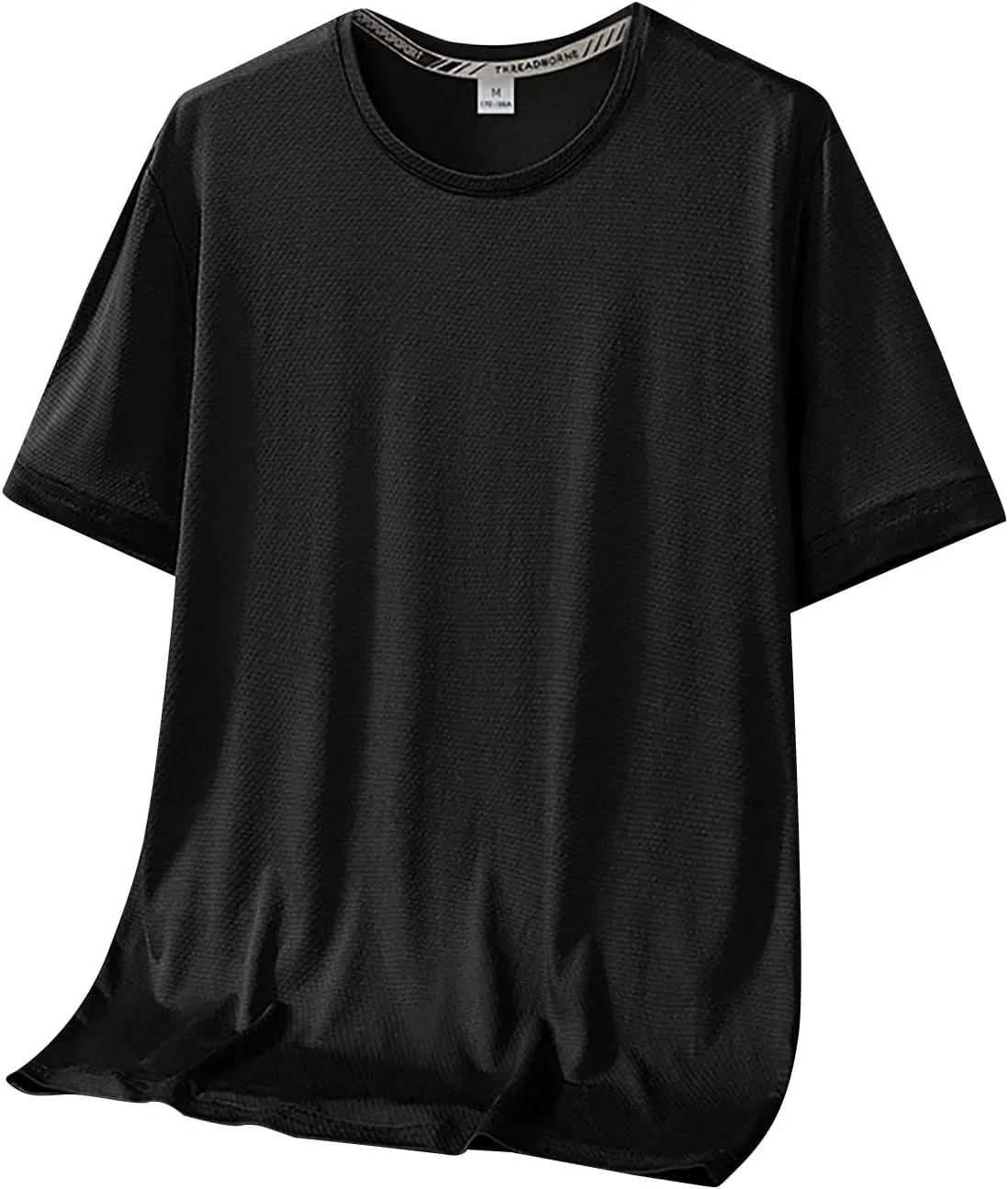 Mens Short Sleeve Tshirts Moisture Wicking Cooling Ice Silk Outdoor Hiking Tees Quick Dry Running Workout Athletic T Shirts
