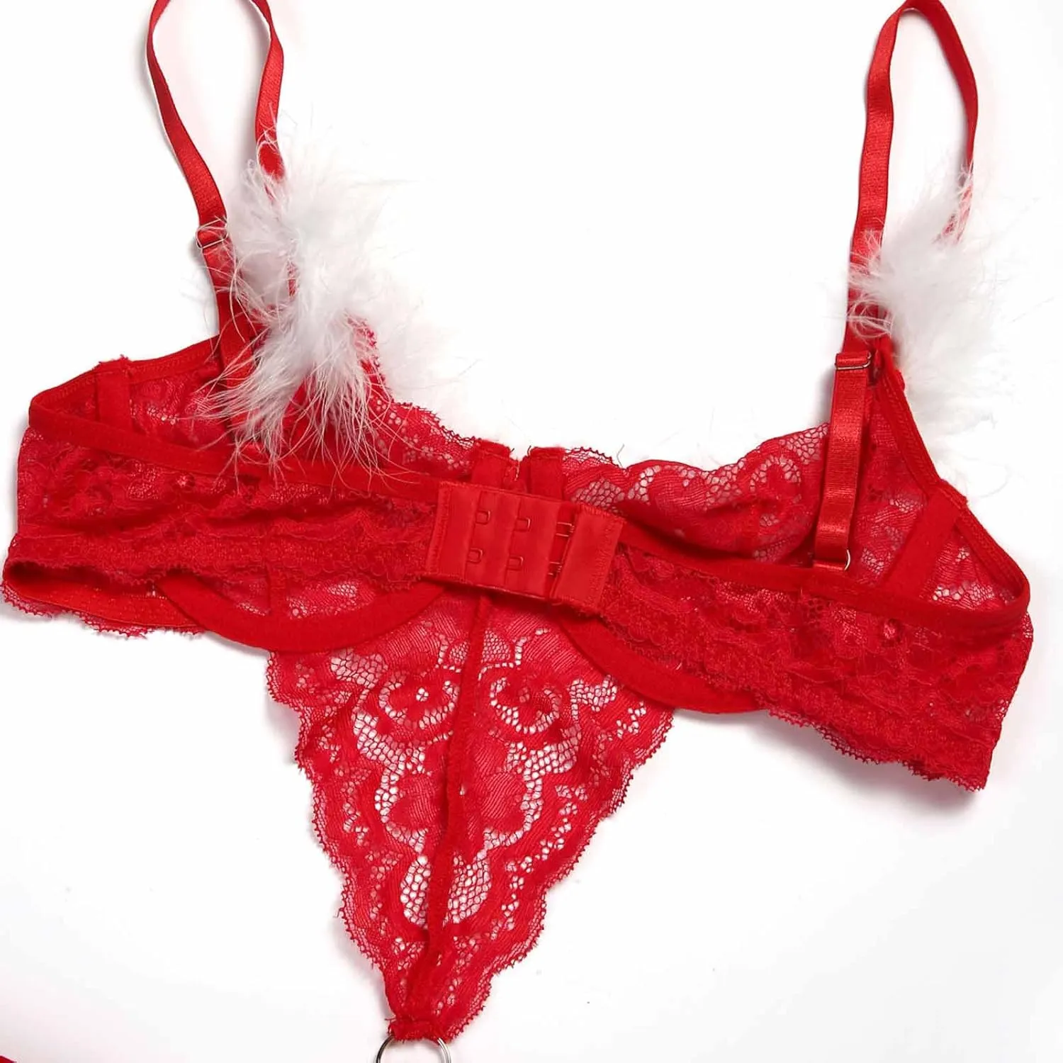 Mesh Bodysuit Lace Push Up Bras for Women Sexy Lingerie Set for Women Lace Bodysuit Underwear Lingerie Set
