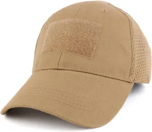 Mesh Tactical Hook and Loop Patch Adjustable Blank Baseball Cap