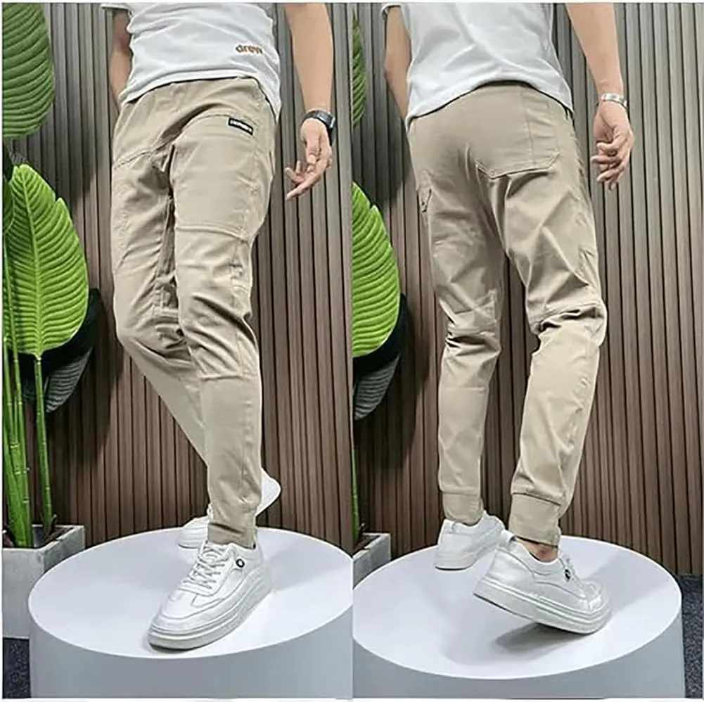 MultiPants-High Stretch Multi-Pocket Durable Cargo Pants, Men's Relaxed Fit Stretch Cargo Pant Comfy Lightweight Pants