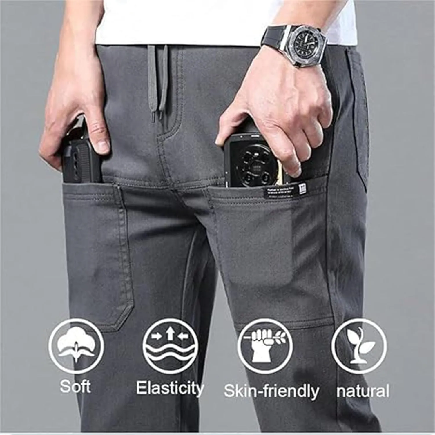 Multipants - High Stretch Multi-Pocket Durable Cargo Pants, Multi Pants for Men, Comfort Fit Stretch Cargo Pant