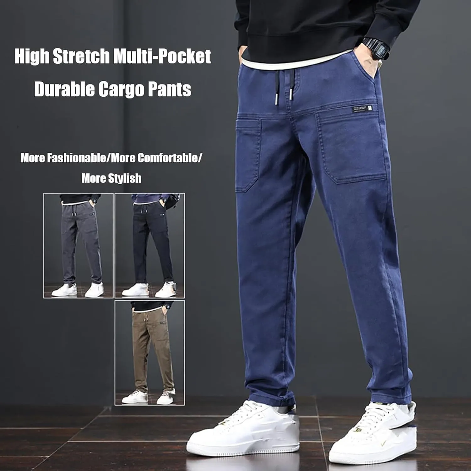 Multipants Luxury Pants, Multipants - High Stretch Multi-Pocket Durable Cargo Pants, Comfort Fit Stretch Cargo Pant