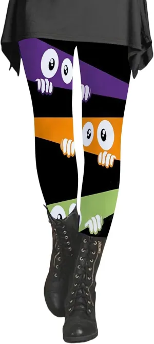 No Seam Leggings for Women Colorful Patterned Tights Pack Valentines Day Workout Leggings