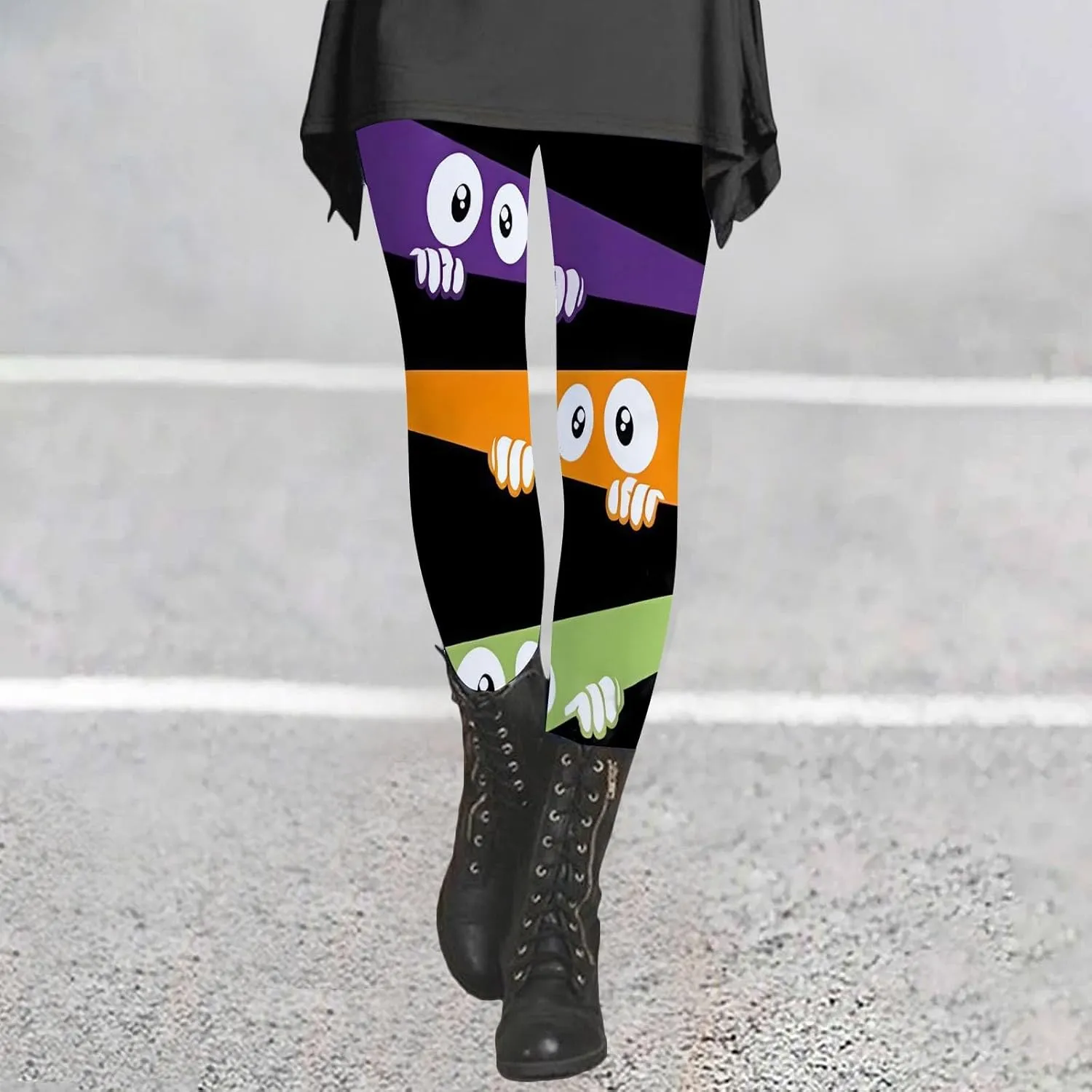 No Seam Leggings for Women Colorful Patterned Tights Pack Valentines Day Workout Leggings