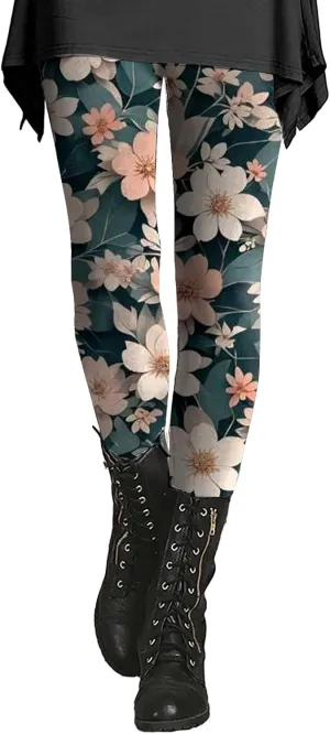No Seam Leggings for Women Colorful Patterned Tights Pack Valentines Day Workout Leggings