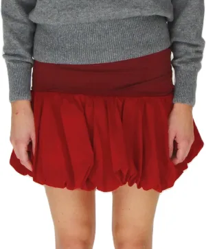 NUFIWI Women Short Bubble Skirt High Waist Stretchy Y2k Mini Skirt Puffy Ruffle Flare Pleated Balloon Skirts