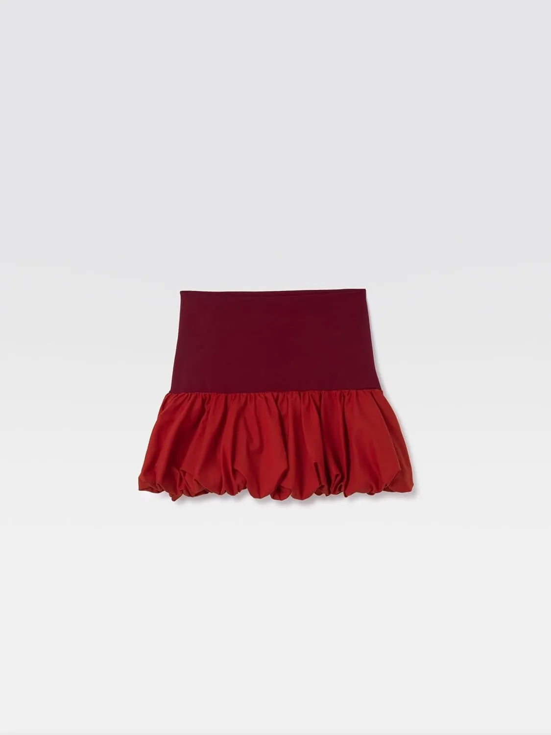 NUFIWI Women Short Bubble Skirt High Waist Stretchy Y2k Mini Skirt Puffy Ruffle Flare Pleated Balloon Skirts