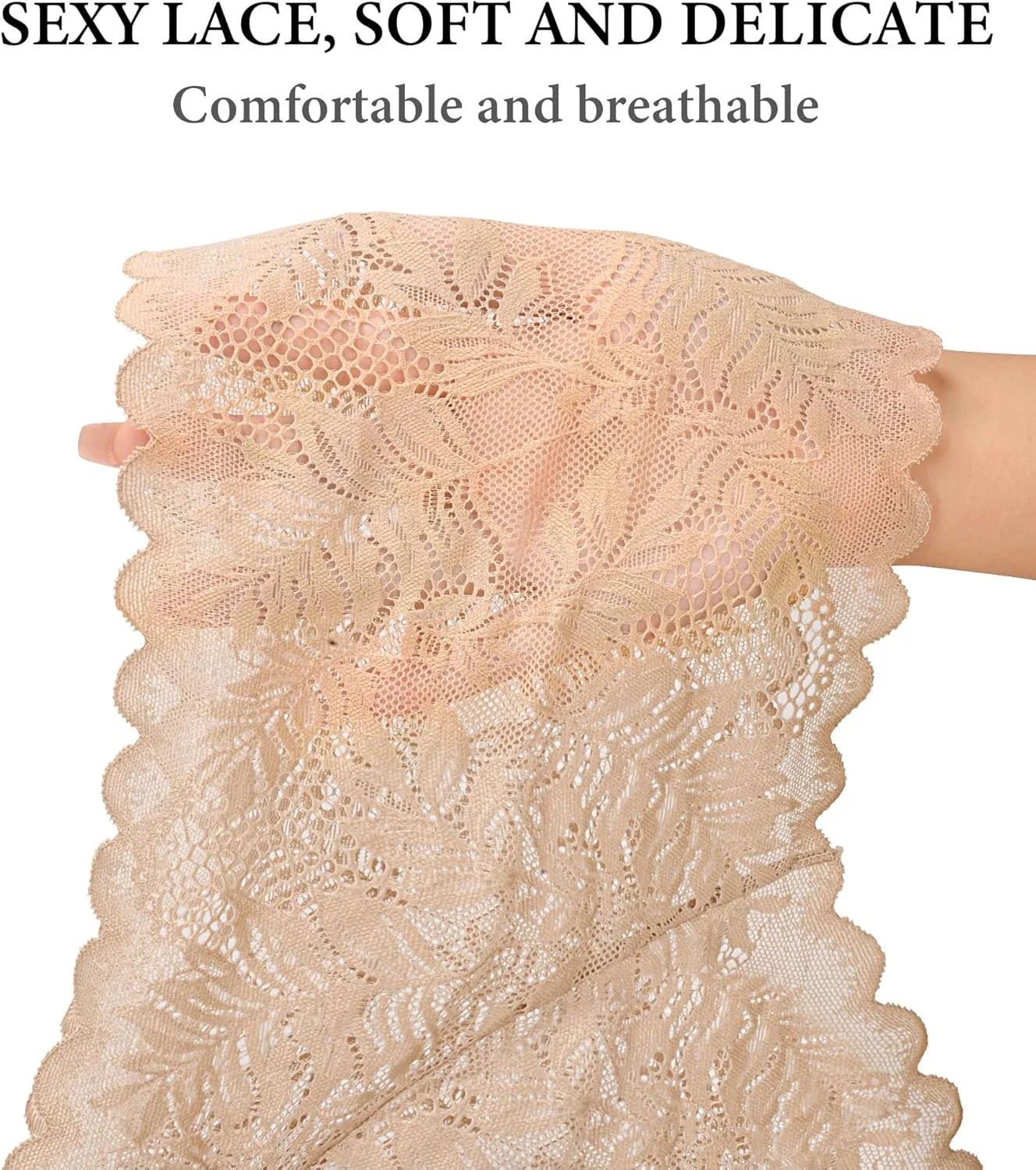 OLIKEME High Waisted Sexy Women's Underwear Floral Lace Boyshort Panties Breathable Cheeky No Show Hipster Briefs 3 Pack