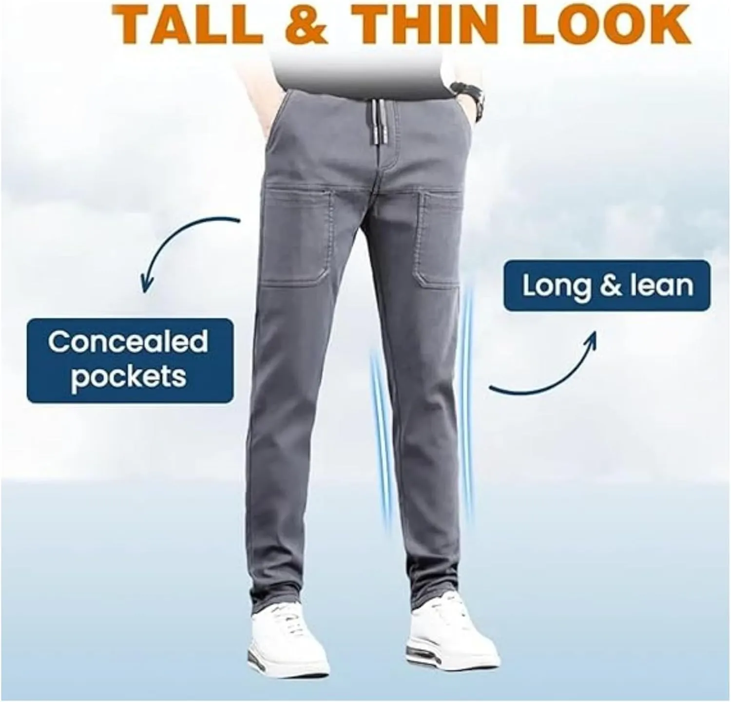 Pointoke Cargo Pants, Multipants - High Stretch Multi-Pocket Cargo Pants, Relaxed Fit Stretch Quick Dry Work Joggers