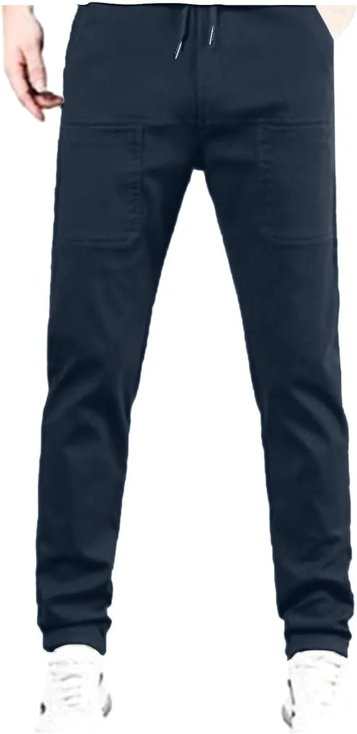 Pointoke Cargo Pants, Multipants - High Stretch Multi-Pocket Cargo Pants, Relaxed Fit Stretch Quick Dry Work Joggers