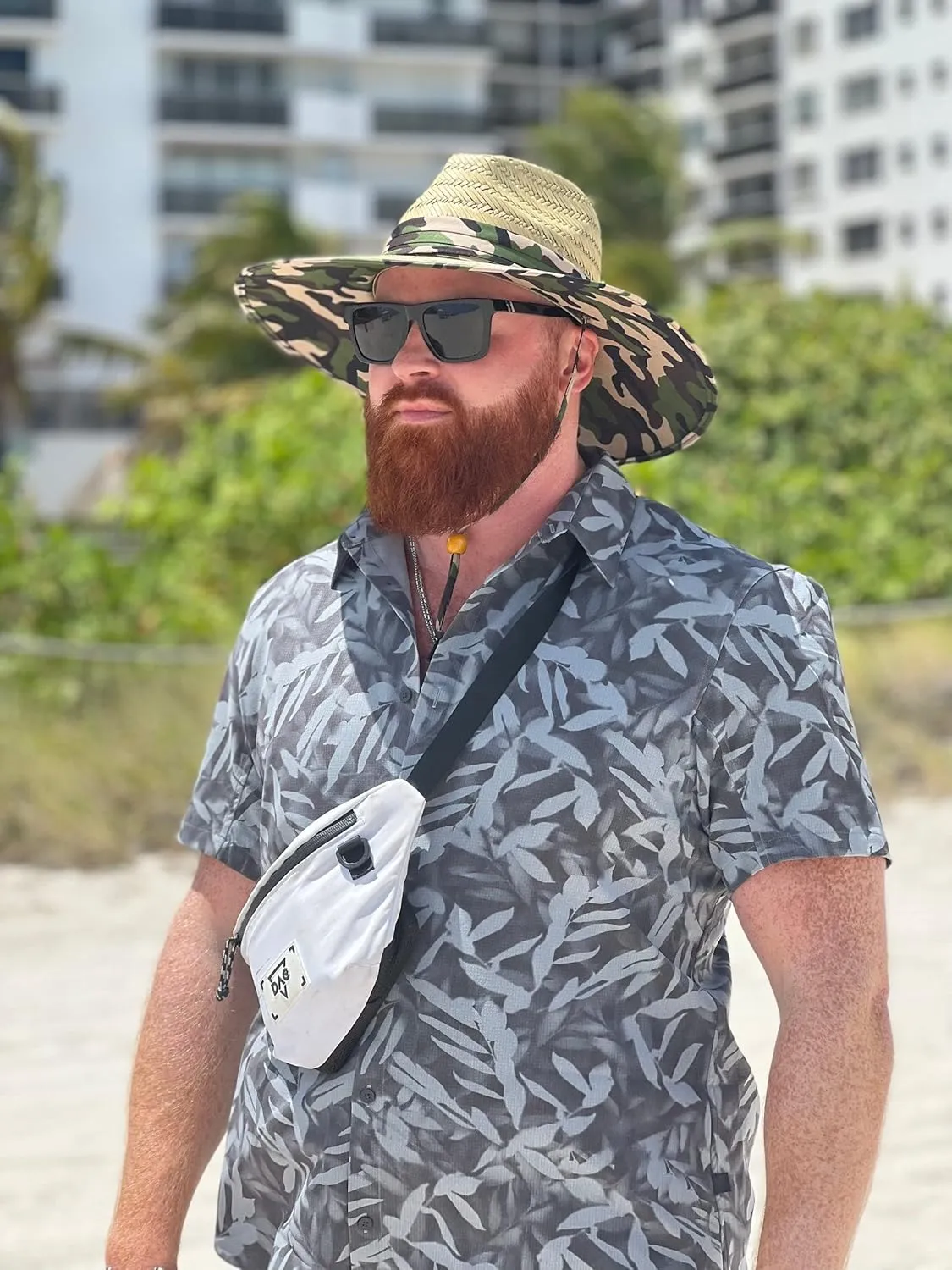 Printed Pattern Straw Sun Hat
