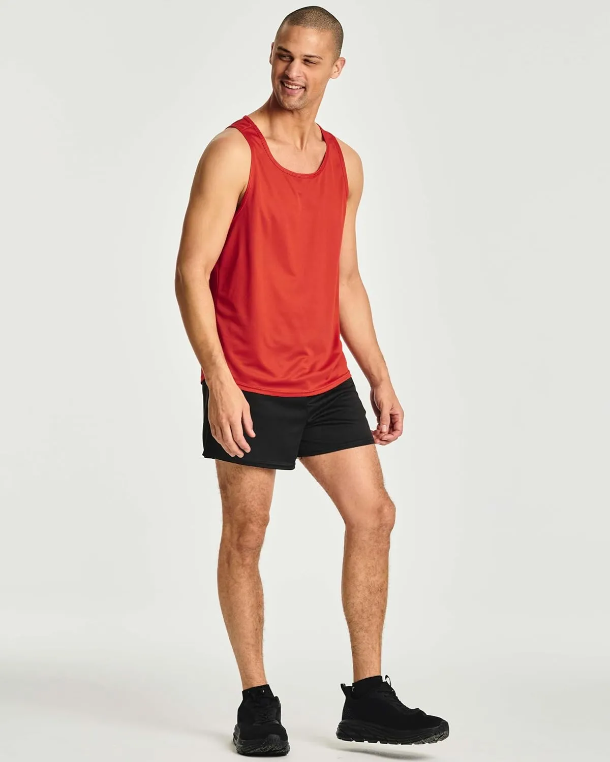 Real Essentials 5 Pack: Men's Mesh Y-Back Muscle Tank Top - Gym Workout & Bodybuilding Fitness (Available in Big & Tall)