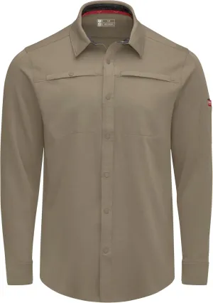 Red Kap Men's Snap Front Jersey Long Sleeve Work Shirt