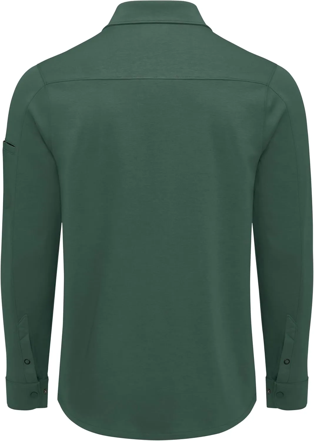 Red Kap Men's Snap Front Jersey Long Sleeve Work Shirt