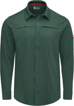Red Kap Men's Snap Front Jersey Long Sleeve Work Shirt