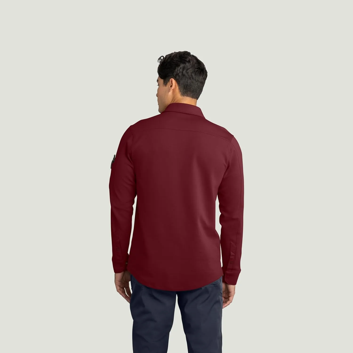 Red Kap Men's Snap Front Jersey Long Sleeve Work Shirt