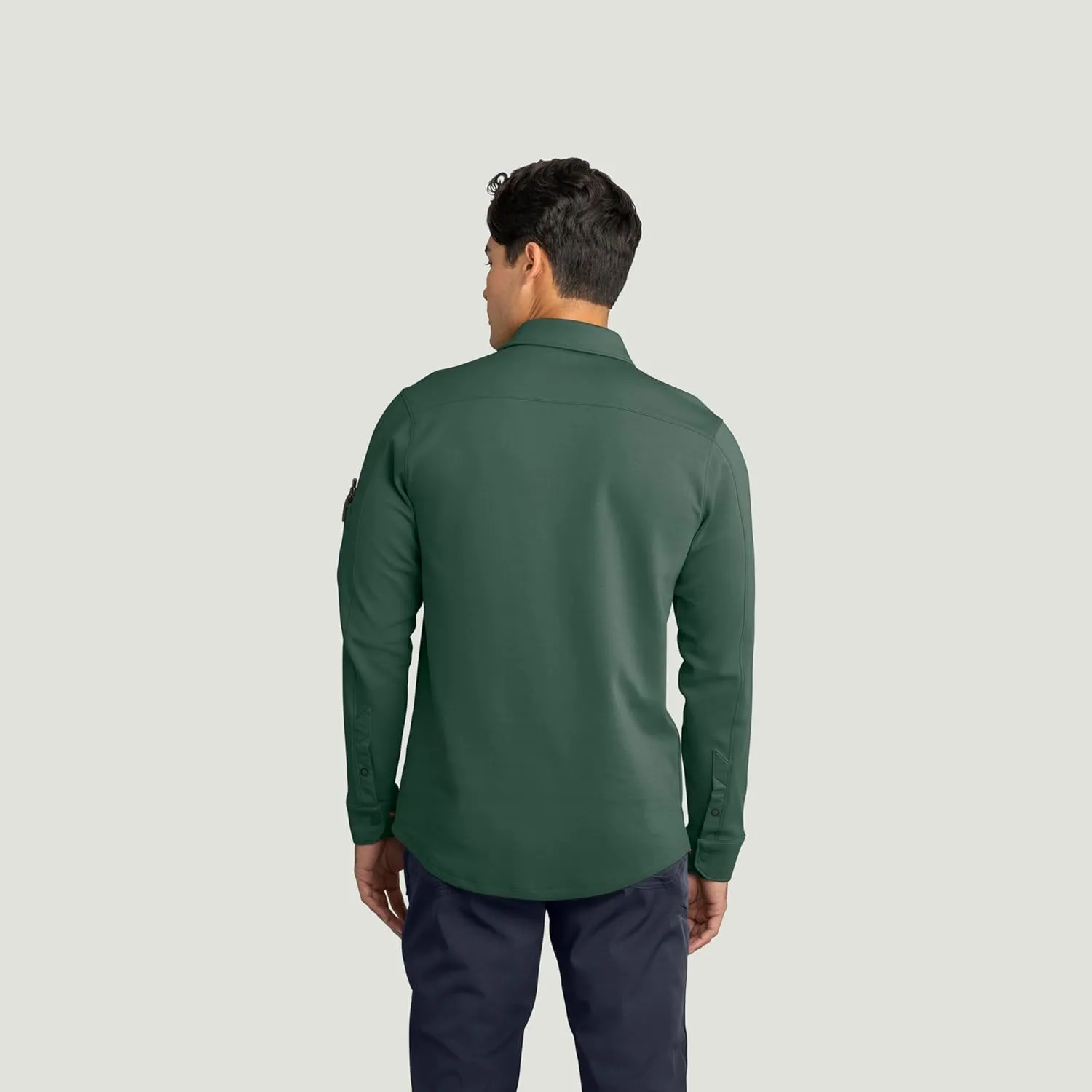 Red Kap Men's Snap Front Jersey Long Sleeve Work Shirt