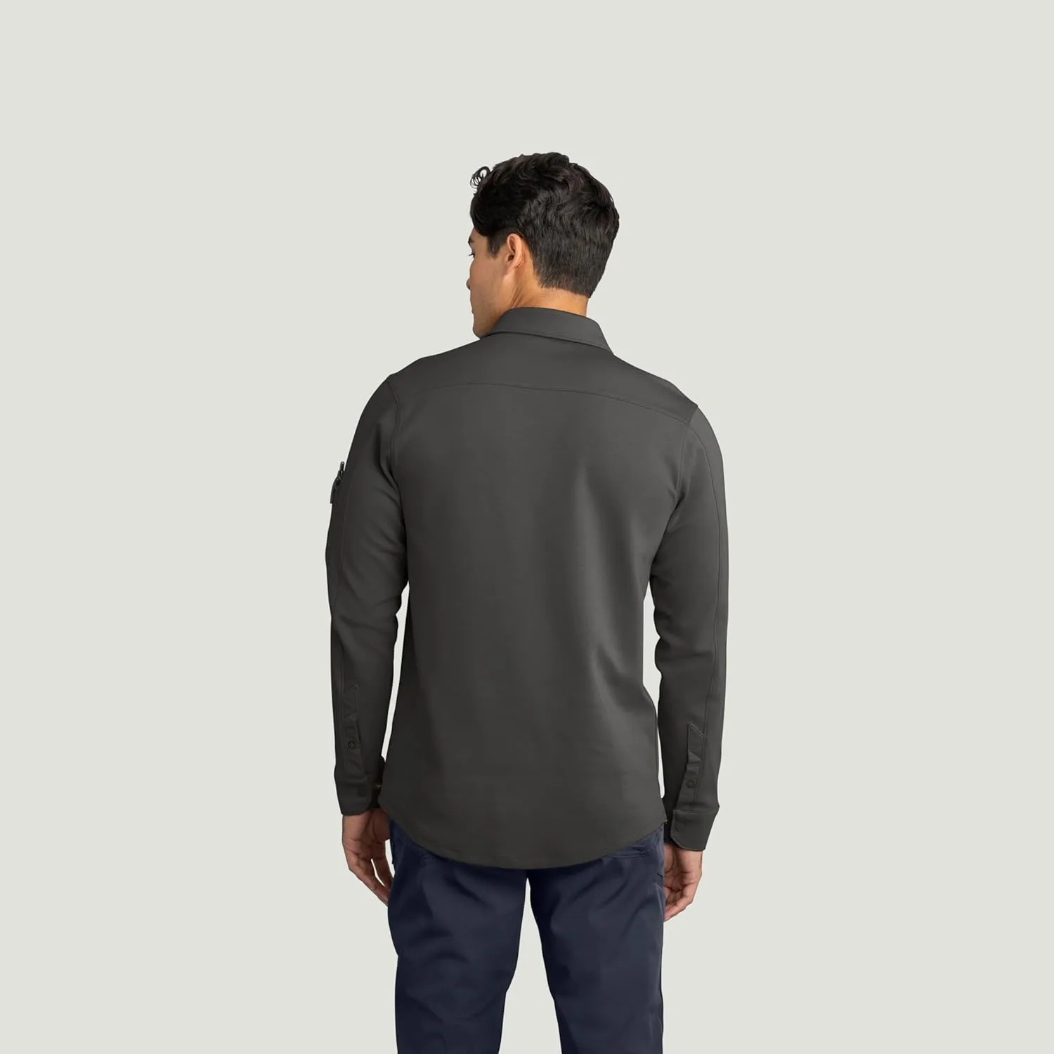 Red Kap Men's Snap Front Jersey Long Sleeve Work Shirt