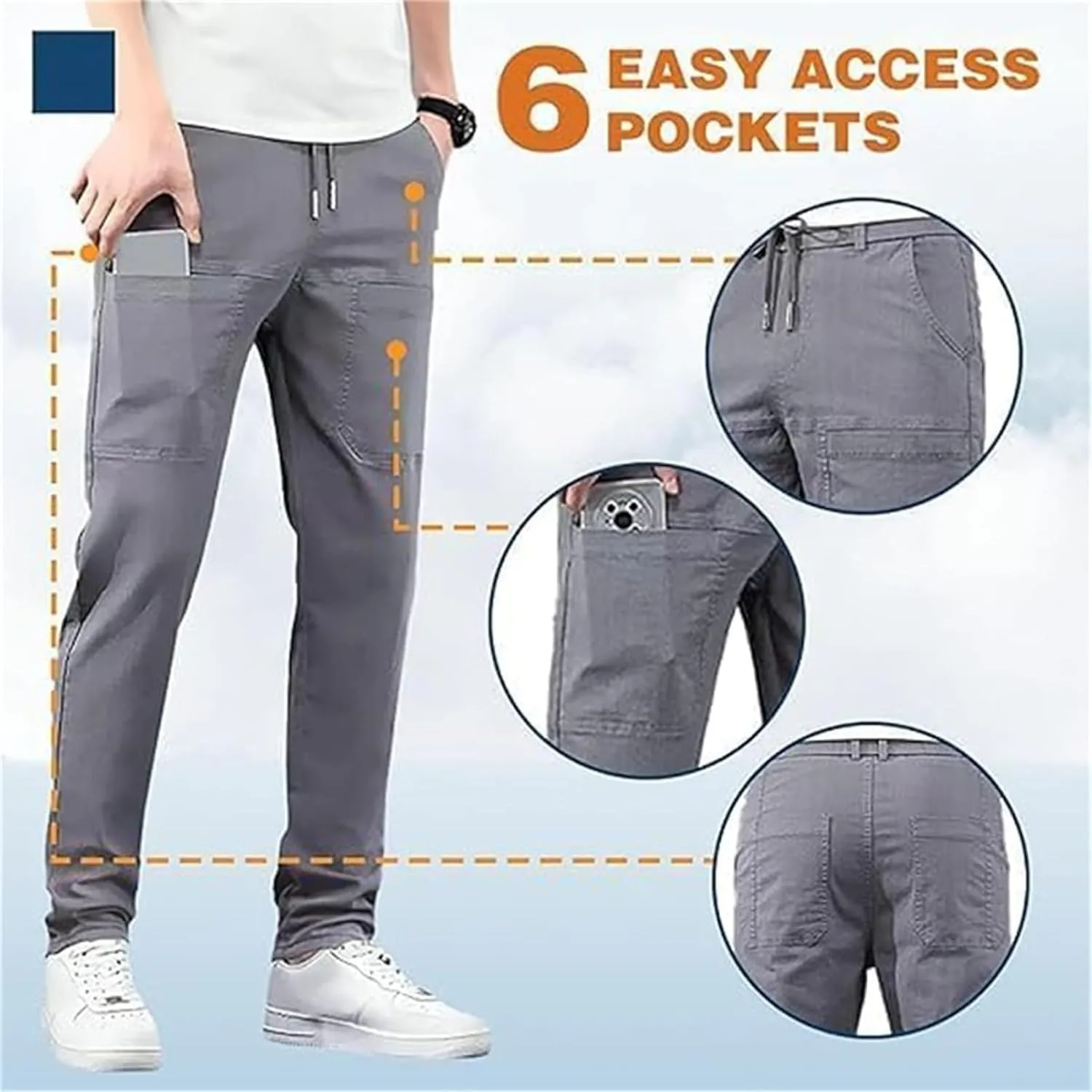 Reonproram Pants, Manzera Stretch Cargo Pants, Multipants - High Stretch Multi-Pocket Durable Cargo Pants