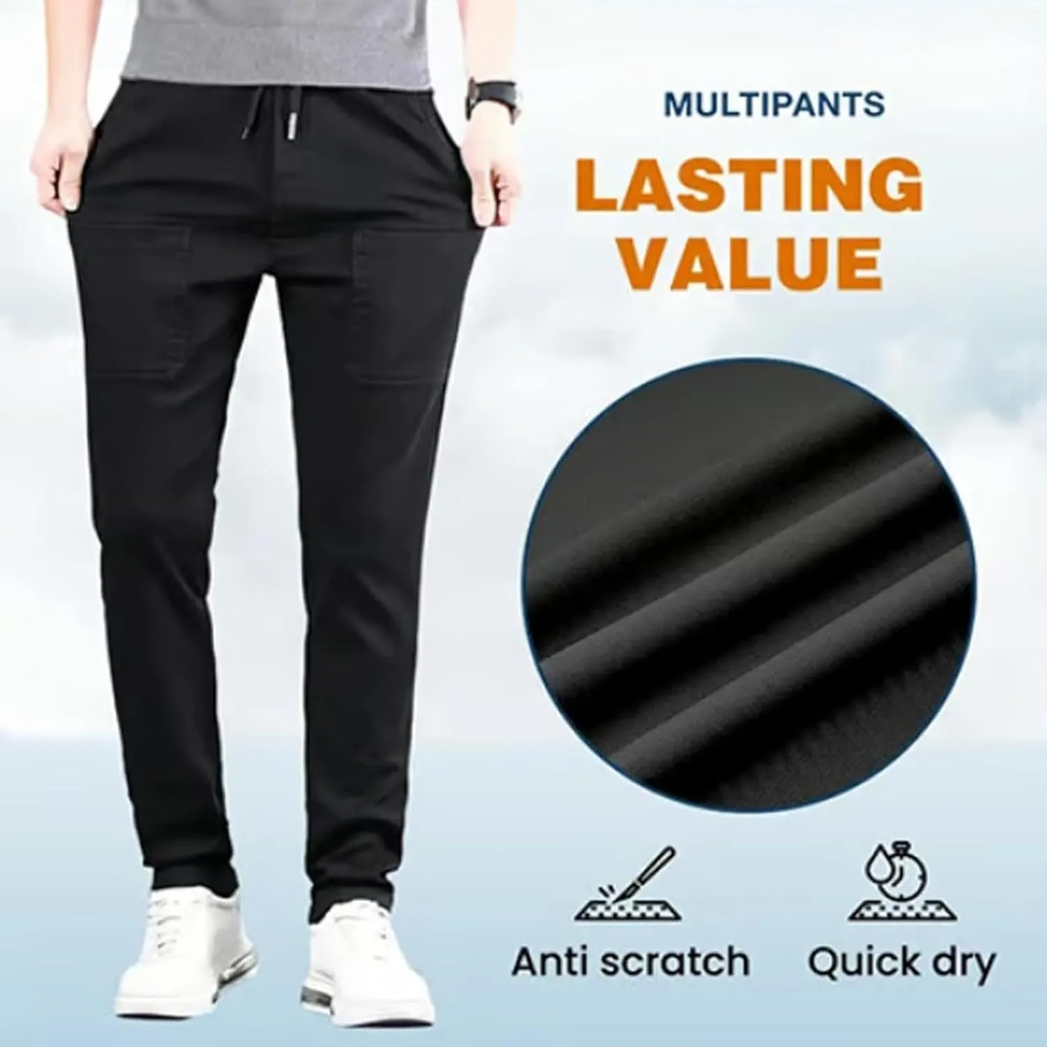 Reonproram Pants,Multipants - High Stretch Multi-Pocket Durable Cargo Pants,Mencomfy/Manzera Stretch Cargo Pants