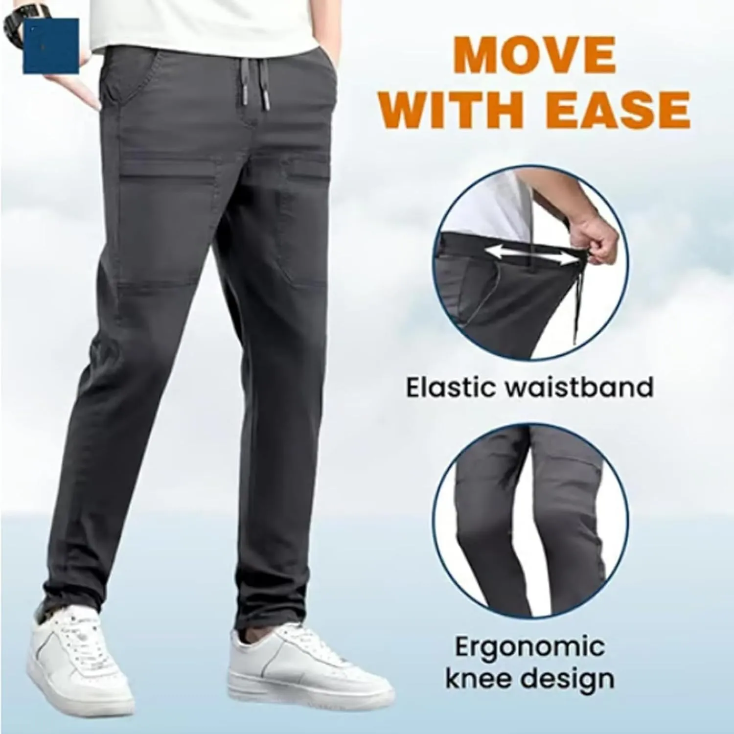 Reonproram Pants,Multipants - High Stretch Multi-Pocket Durable Cargo Pants,Mencomfy/Manzera Stretch Cargo Pants